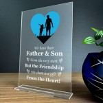 Father and Son Gift Fathers Day Birthday Gift For Dad Poem Print