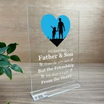 Father and Son Gift Fathers Day Birthday Gift For Dad Poem Print