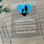 Father and Son Gift Fathers Day Birthday Gift For Dad Poem Print