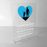 Father and Son Gift Fathers Day Birthday Gift For Dad Poem Print