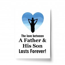 Father And Son Print Fathers Day Gift For Dad From Son