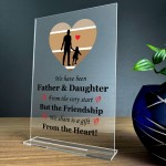Father And Daughter Acrylic Plaque Fathers Day Gift For Dad