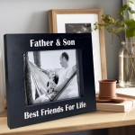 Father And Son Photo Frame Best Friend Gift For Dad Christmas