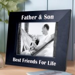 Father And Son Photo Frame Best Friend Gift For Dad Christmas