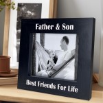 Father And Son Photo Frame Best Friend Gift For Dad Christmas