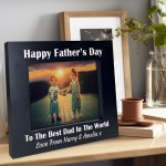Personalised Best Dad Photo Frame Fathers Day Gift For Dad
