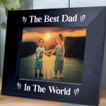 BEST DAD Photo Frame Fathers Day Birthday Gift Dad Gifts