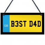 Best Dad Gift Number Plate Sign Dad Gift For Birthday Christmas