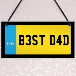 Best Dad Gift Number Plate Sign Dad Gift For Birthday Christmas