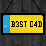 Best Dad Gift Number Plate Sign Dad Gift For Birthday Christmas