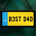 Best Dad Gift Number Plate Sign Dad Gift For Birthday Christmas