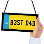 Best Dad Gift Number Plate Sign Dad Gift For Birthday Christmas