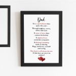 Special Gift For Dad Framed Print Thank You Gift For Dad