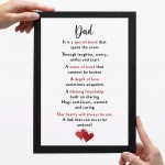 Special Gift For Dad Framed Print Thank You Gift For Dad