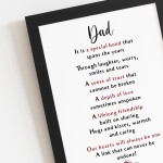 Special Gift For Dad Framed Print Thank You Gift For Dad