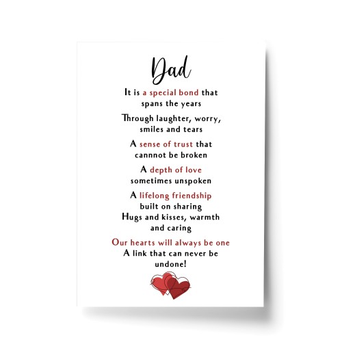 Special Gift For Dad Print Thank You Gift For Dad Fathers Day