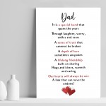 Special Gift For Dad Print Thank You Gift For Dad Fathers Day