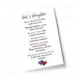 Dad And Daughter Print Thank You Gift For Dad Fathers Day Gift