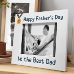 Fathers Day Gift For The Best Dad Photo Frame Wood Dad Gifts
