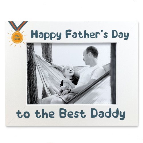 Fathers Day Gift For The Best Daddy Photo Frame Wood Daddy Gifts