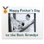 Fathers Day Gift For Grandpa Photo Frame Wooden Novelty Grandpa 