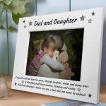Dad Gifts From Daughter Wooden Photo Frame Fathers Day Gift Dad