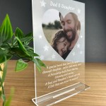Dad Gifts From Daughter Standing Photo Plaque Fathers Day Gift