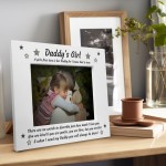 Daddys Girl Gift Poem Dad Gift From Daughter Wood Photo Frame