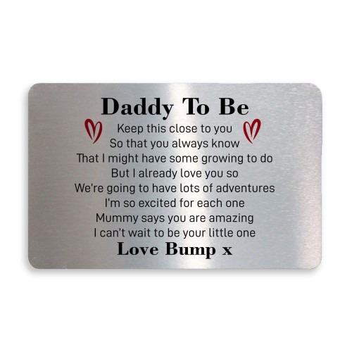 Fathers Day Birthday Gift From Bump Dad To Be Gift Keepsake