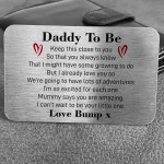 Fathers Day Birthday Gift From Bump Dad To Be Gift Keepsake