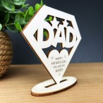 Fathers Day Gift Wood Sign Novelty Gift for Dad Daddy Superhero