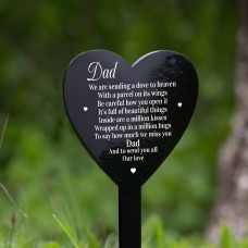Dad Memorial Plaque Poem Grave Stake Ornament Remembrance Item