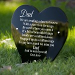 Dad Memorial Plaque Poem Grave Stake Ornament Remembrance Item