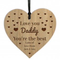 DADDY GIFT From Daughter Son PERSONALISED Love You Daddy Gift