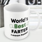 Worlds Best Farter Mug Funny Fathers Day Birthday Gift For Dad 