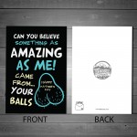 Novelty Fathers Day Card For Dad From Daughter Son Funny Joke