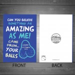 Funny Joke RUDE Fathers Day Card For Dad From Daughter Son