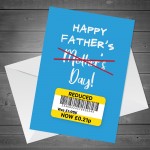 FUNNY JOKE Fathers Day Card Reduced Cheap Card For Him