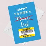 FUNNY JOKE Fathers Day Card Reduced Cheap Card For Him