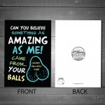 Funny Joke RUDE Birthday Card For Dad From Daughter Son