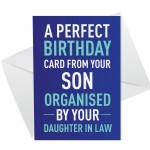 Funny Birthday Card From Son Bought By Daughter In Law Hilarious
