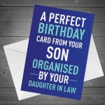 Funny Birthday Card From Son Bought By Daughter In Law Hilarious