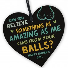 Funny Rude Fathers Day Sign Novelty Gift For Dad From Daughter