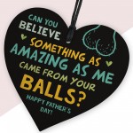 Funny Rude Fathers Day Sign Novelty Gift For Dad From Daughter