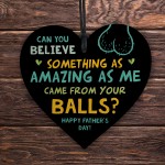 Funny Rude Fathers Day Sign Novelty Gift For Dad From Daughter