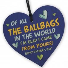 Fathers Day Gifts Funny Dad Wood Heart Rude Fathers Day Gifts