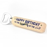BEST SON Gift Wooden Beer Bottle Opener 16th 18th 21st Birthday