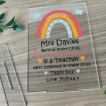 Teacher Gift Personalised Plaque Nursery Teacher TA Teaching