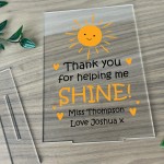 Personalised Teacher Gifts Thank You Helping Me Shine Leaving