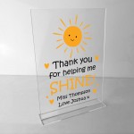 Personalised Teacher Gifts Thank You Helping Me Shine Leaving